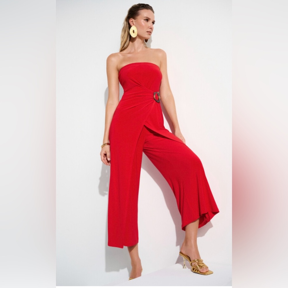 JOSEPH RIBKOFF Strapless Formal Jumpsuit